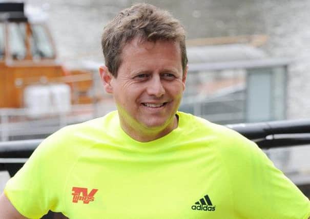 BBC sport presenter Mike Bushell, pictured during drier times. Picture: Getty Images