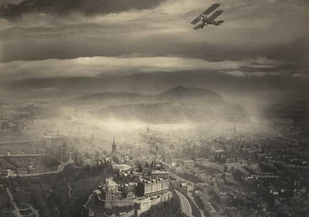 An aerial view of Edinburgh, about 1920 taken by Alfred Buckham.