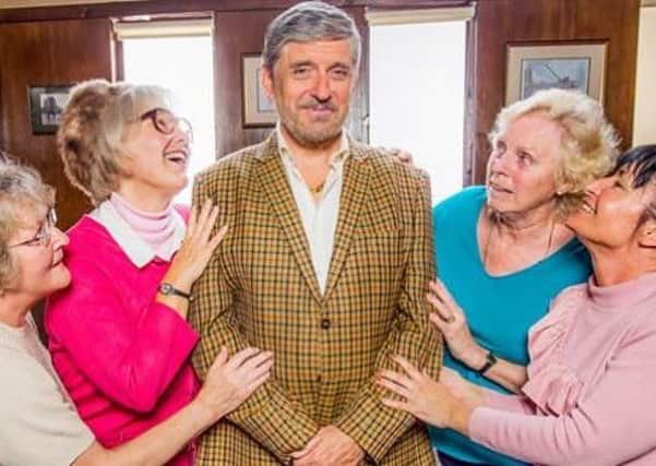 Craig Ferguson (C) plays stuntman Callum. Picture: BBC