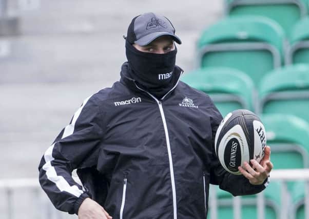 Finn Russell at Glasgow Warriors training earlier in the week. Picture: SNS