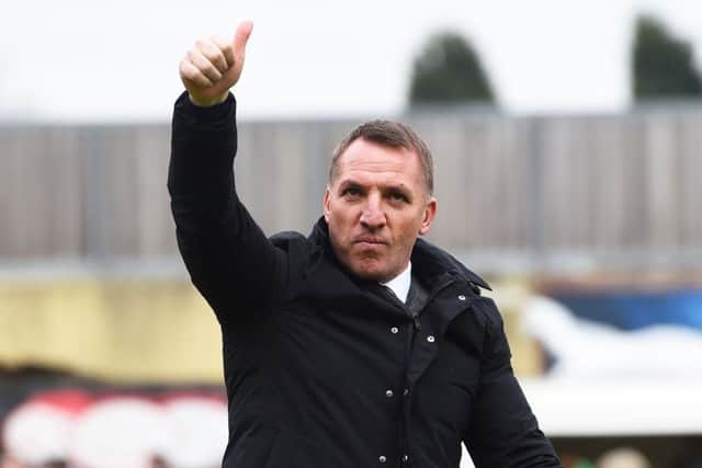 Celtic manager Brendan Rodgers won't let the pressure get to his players. Picture: Craig Foy/SNS