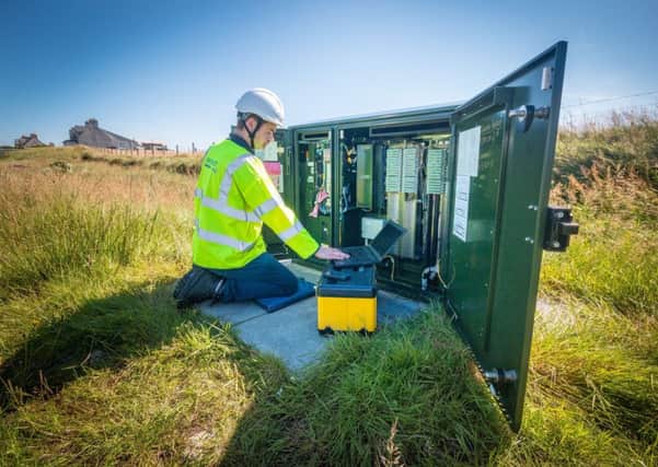 Westminster has promised to deliver 10Mbps broadband to 100 per cent of premises, but Scottish properties are deemed ineligible. Picture: PA