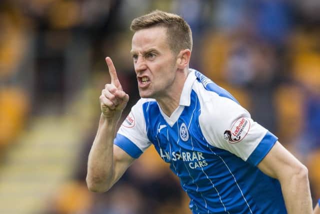 St Johnstone striker Steven MacLean is a fiery competitor. Picture: SNS