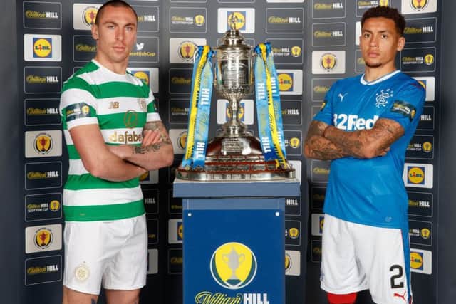 Captains Scott Brown and James Tavernier will lead their respective sides into battle on Sunday at Hampden. Picture: Steve Welsh