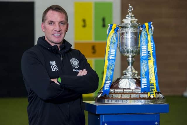 Celtic manager Brendan Rodgers has won six games from six at Hampden Park. Picture: SNS
