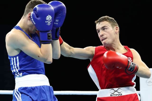 Reece McFadden, right, thought he'd done enough in his bout with Brendan Irivine of Northern Ireland. Picture: Getty
