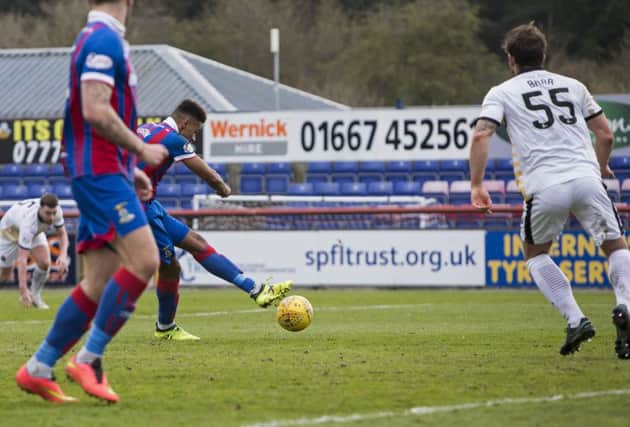 Inverness' Nathan Austin scores a hat trick to make it 5-1. Picture: SNS/Bruce White