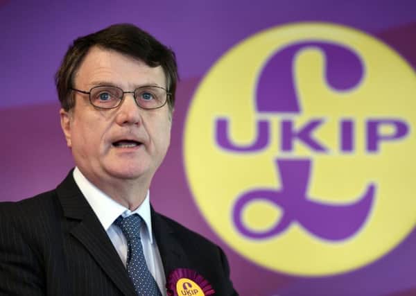 Gerard Batten, Ukip's new leader who has announced he intends to resign in 12 months as he was installed in the post after an uncontested election. Picture; PA