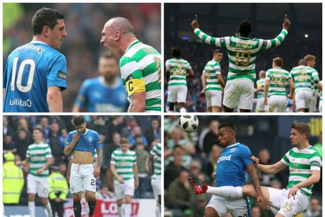 Action from the Scottish Cup semi-final between Celtic and Rangers. Picture: SNS Group/PA