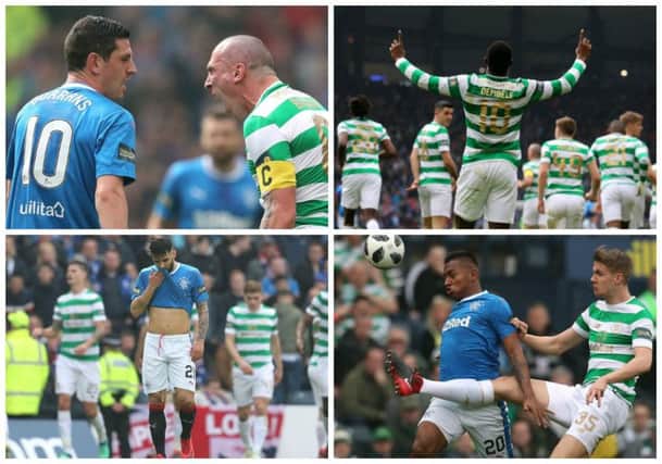 Action from the Scottish Cup semi-final between Celtic and Rangers. Picture: SNS Group/PA