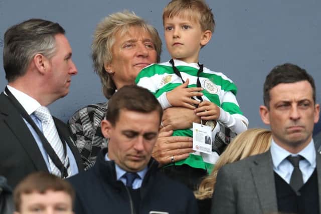Rod Stewart enjoyed winding up Rangers fans during Celtic's 4-0 win. Picture: Andrew Milligan/PA Wire