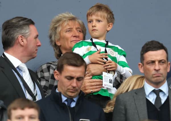 Rod Stewart enjoyed winding up Rangers fans during Celtic's 4-0 win. Picture: Andrew Milligan/PA Wire