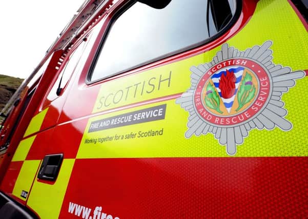 Nine fire appliances are battling the blaze at a disused care home in Aberdeenshire