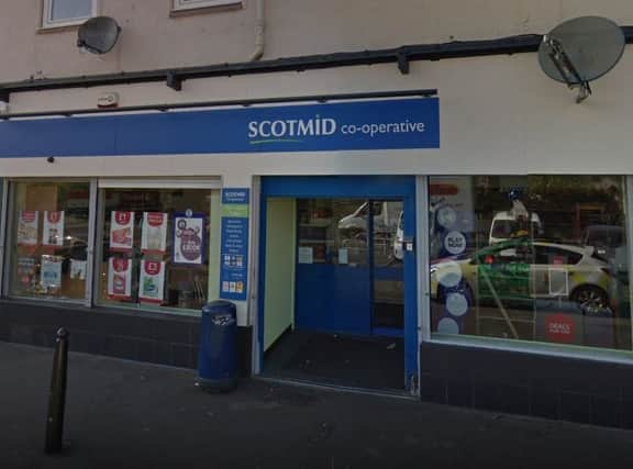Scotmid staff were threated with what appeared to be a handgun. Picture: Police Scotland