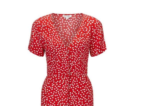 Miss Selfridge Red Polka Dot Maxi Dress, Â£32.