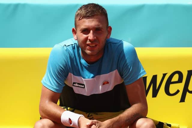 Dan Evans will make his return to action on 28 April. Picture: Getty