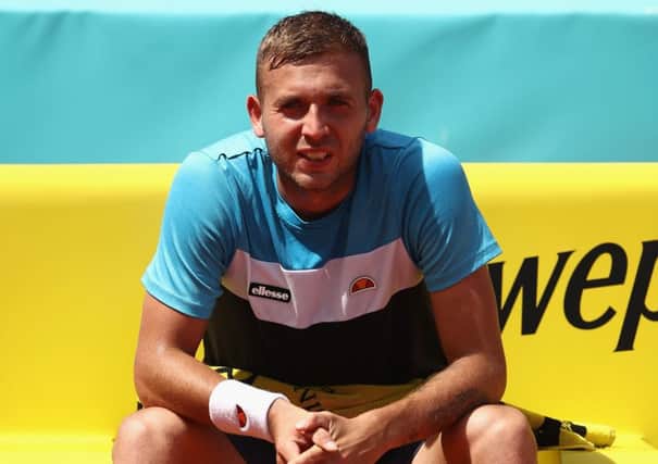 Dan Evans will make his return to action on 28 April. Picture: Getty