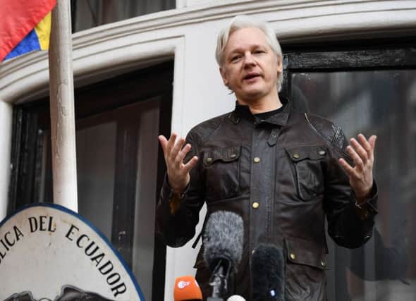 Julian Assange. Picture: Justin Tallis/AFP/Getty