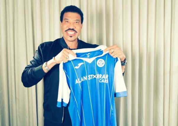 Lionel Richie shows his support for St Johnstone. Picture: Contributed