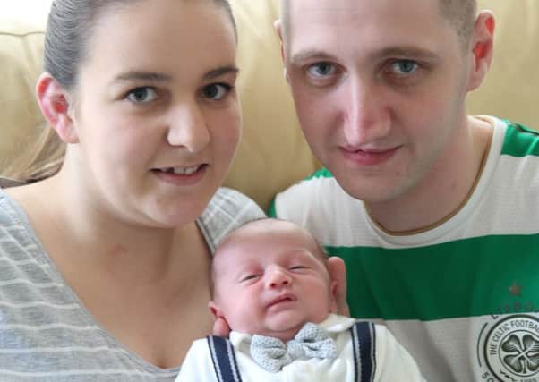 Alanah gave birth to Masin on the M8 after being sent home from Royal Alexandra Hospital in Paisley. Picture: SWNS