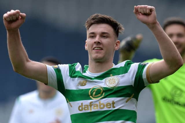 Kieran Tierney is reportedly being tracked by Manchester United. Picture: Getty
