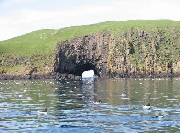A cave on the Shiant Isles. Picture: Geograph