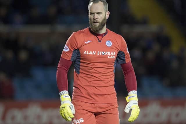 St Johnstone goalkeeper Alan Mannus has told manager Tommy Wright he will return home to Northern Ireland at the end of the season. Picture: SNS.