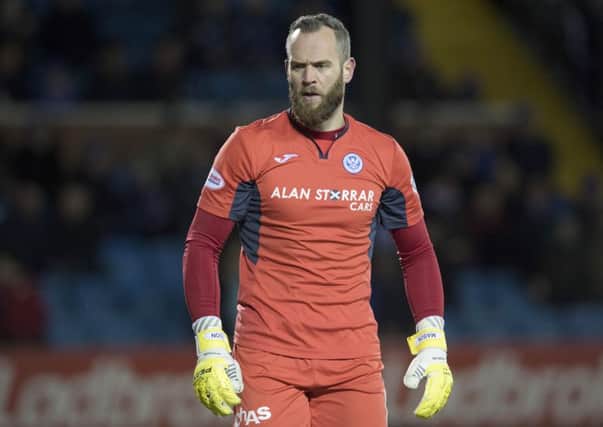 St Johnstone goalkeeper Alan Mannus has told manager Tommy Wright he will return home to Northern Ireland at the end of the season. Picture: SNS.
