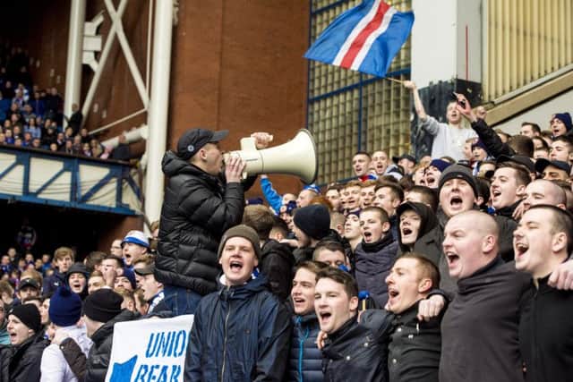 The Union Bears have vowed not to have a "vocal presence" at Sunday's game against Hearts. Picture: SNS Group