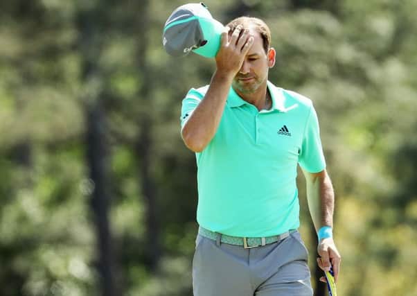 Sergio Garcia endured a miserable first round at the Masters.  Picture: Jamie Squire/Getty Images