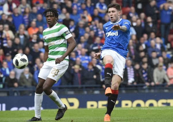 Josh Windass in action for Rangers during the Scottish Cup semi-final against Celtic at Hampden. Picture: Ian Rutherford/PA
