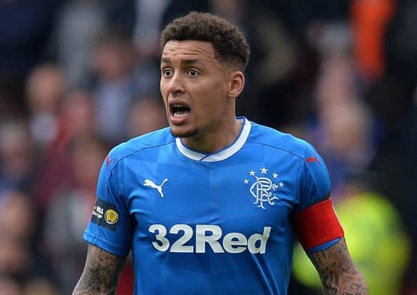 James Tavernier wearing this season's home strip. Picture: Getty