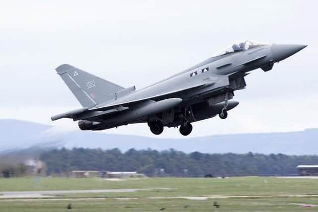 A Typhoon taking off from RAF Lossiemouth. Picture: Ministry of Defence