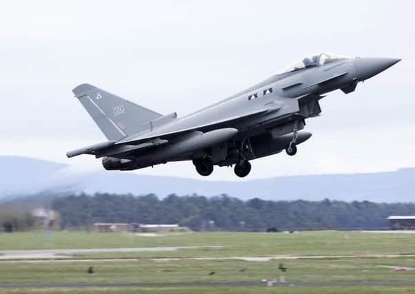 A Typhoon taking off from RAF Lossiemouth. Picture: Ministry of Defence