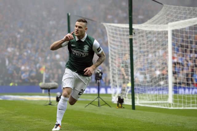 Anthony Stokes helped Hibs win the 2016 Scottish Cup final. Picture: Neil Hanna