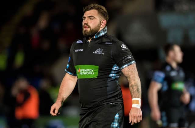Jamie Bhatti in action for Glasgow Warriors. Picture: SNS