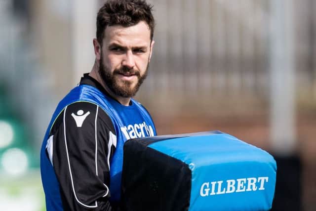 Glasgow Warriors' Alex Dunbar at training. Picture: Ross Parker/SNS/SRU