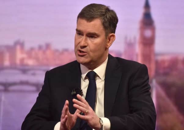 Justice secretary David Gauke talking to Nick Robinson on the BBC1 current affairs programme The Andrew Marr Show. Picture: Jeff Overs/BBC/PA Wire