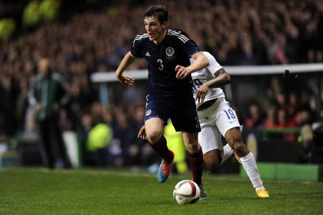 Andy Robertson has enjoyed a meteoric rise. Picture: John Devlin