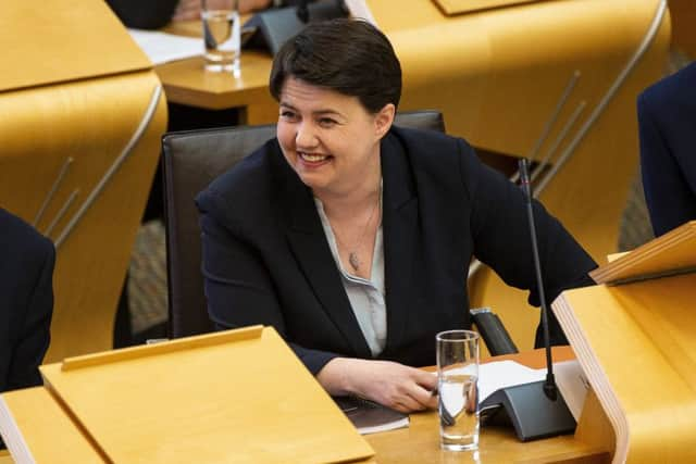 Ruth Davidson has betrayed no pang of conscience at her allegiance to Theresa Mays zombie government. Picture: SWNS