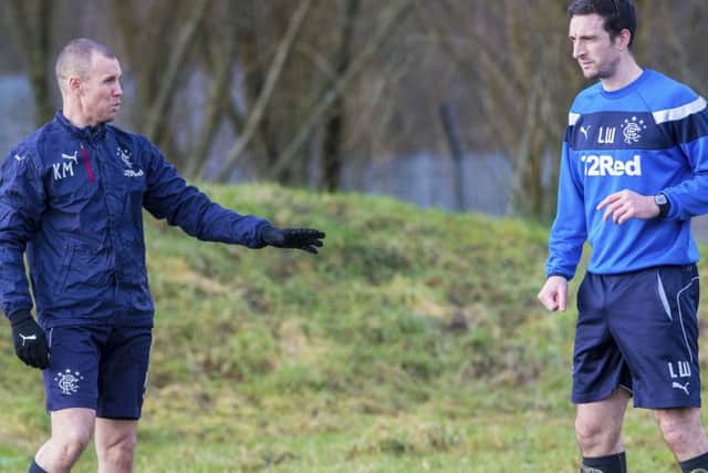 Kenny Miller, left, and Lee Wallace could both be on their way out of Ibrox this summer. Picture: SNS Group