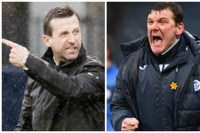 Neil McCann, left, has stirred things up once more between him and St Johnstone boss Tommy Wright. Pictures: SNS Group