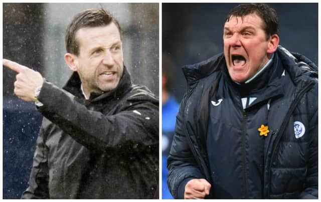 Neil McCann, left, has stirred things up once more between him and St Johnstone boss Tommy Wright. Pictures: SNS Group