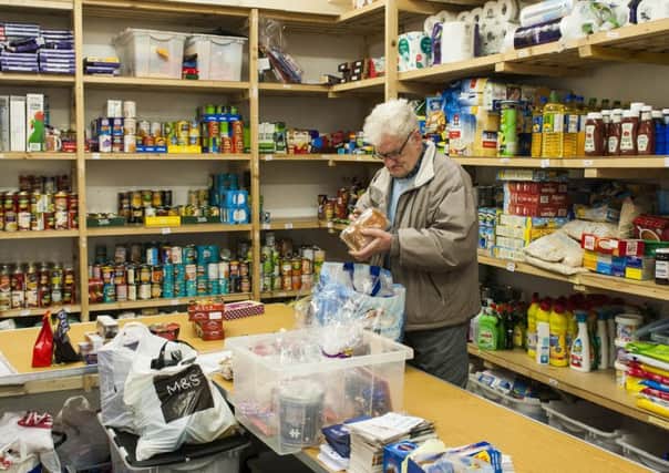 The use of food banks in Scotland has hit a record high after soaring by 17 per cent.