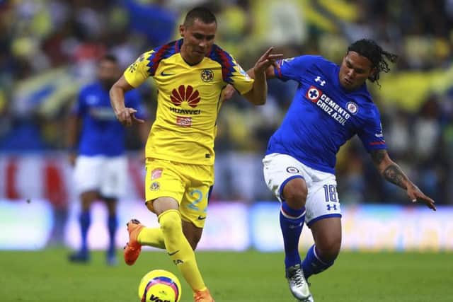 Carlos Pena in action for Cruz Azul - but could the on-loan Rangers midfielder be set for an early return to Ibrox? Picture: Getty Images
