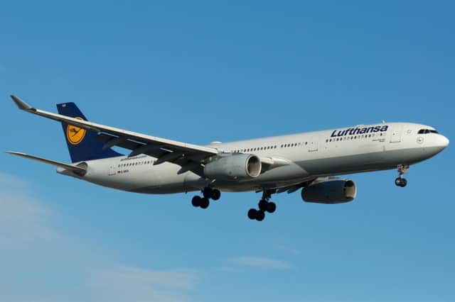 The Lufthansa aircaraft that declared an emergency over Scotland. File picture: BriYYZ