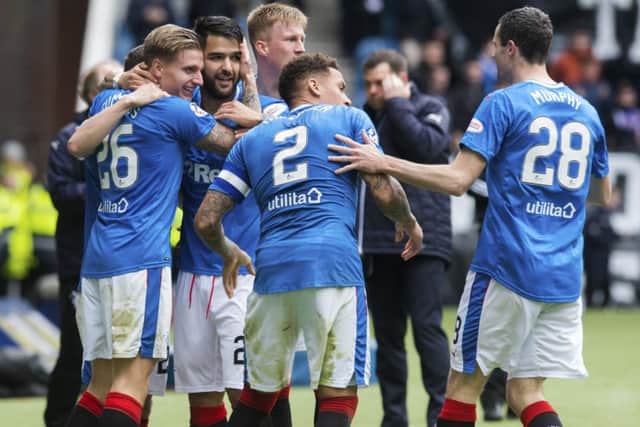 How have the Rangers players rated this season? Picture: SNS Group