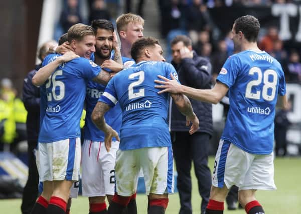 How have the Rangers players rated this season? Picture: SNS Group