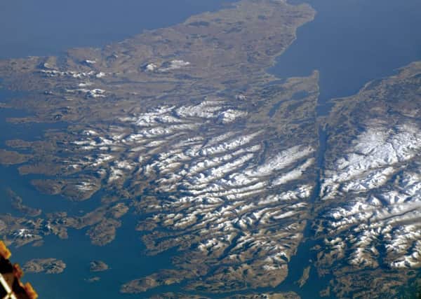 Scotland as seen from the  International Space Station. Picture NASA