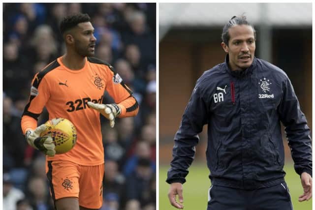 Wes Foderingham, left, and Bruno Alves are both doubts for the trip to Celtic Park. Pictures: SNS Group